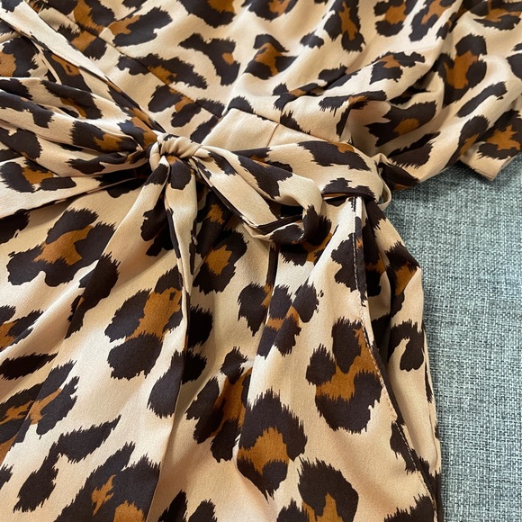 Women’s Leopard Pattern Dress - Picture 3 of 4